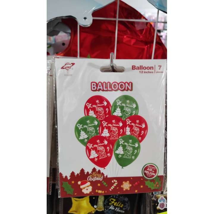 Set 7 globos de Navidad