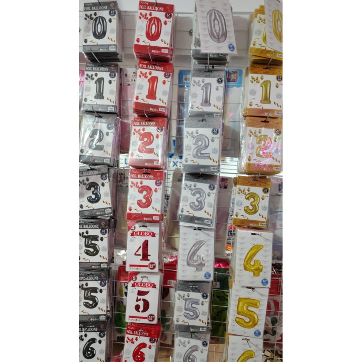 Globo en forma de números 32 inch